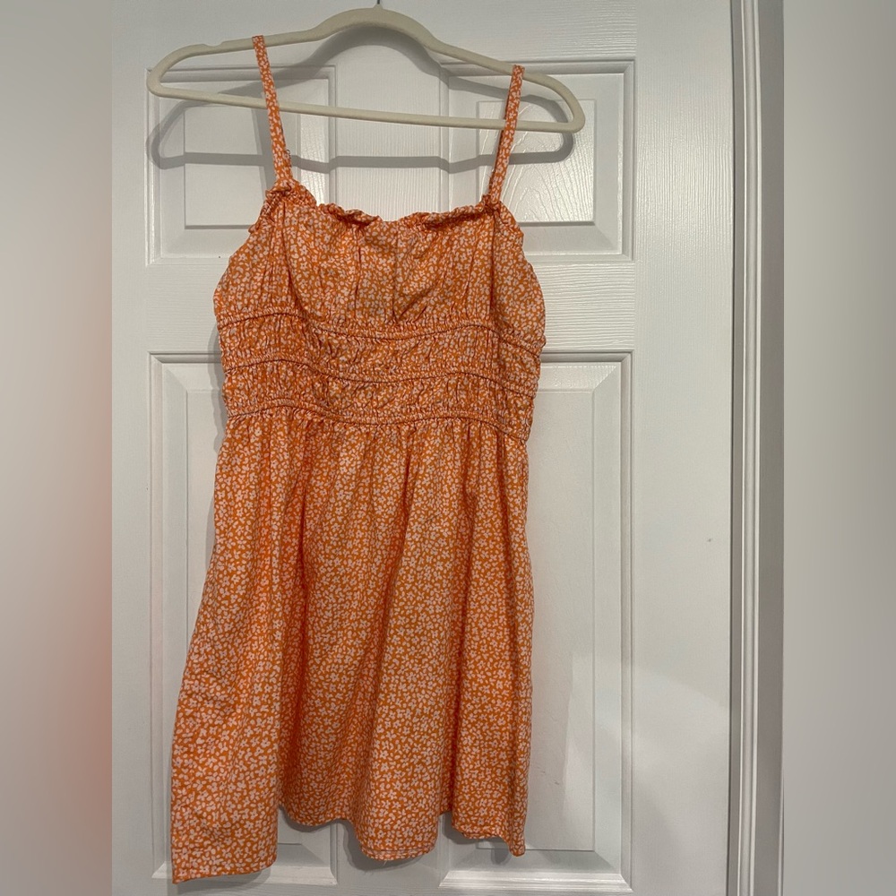 Light orange/peach mini sundress